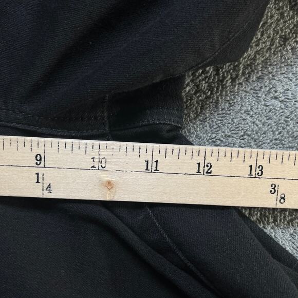 American Eagle Kick Boot Jeans Womens 12 Black Denim Stretch Mid Rise Everyday - Picture 12 of 14